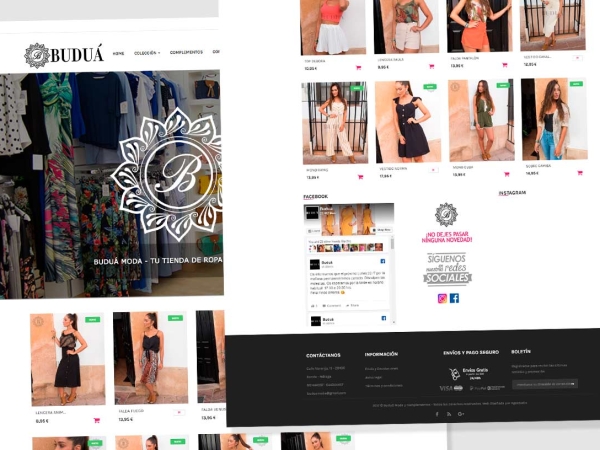diseño web tienda de ropa 】- web prestashop