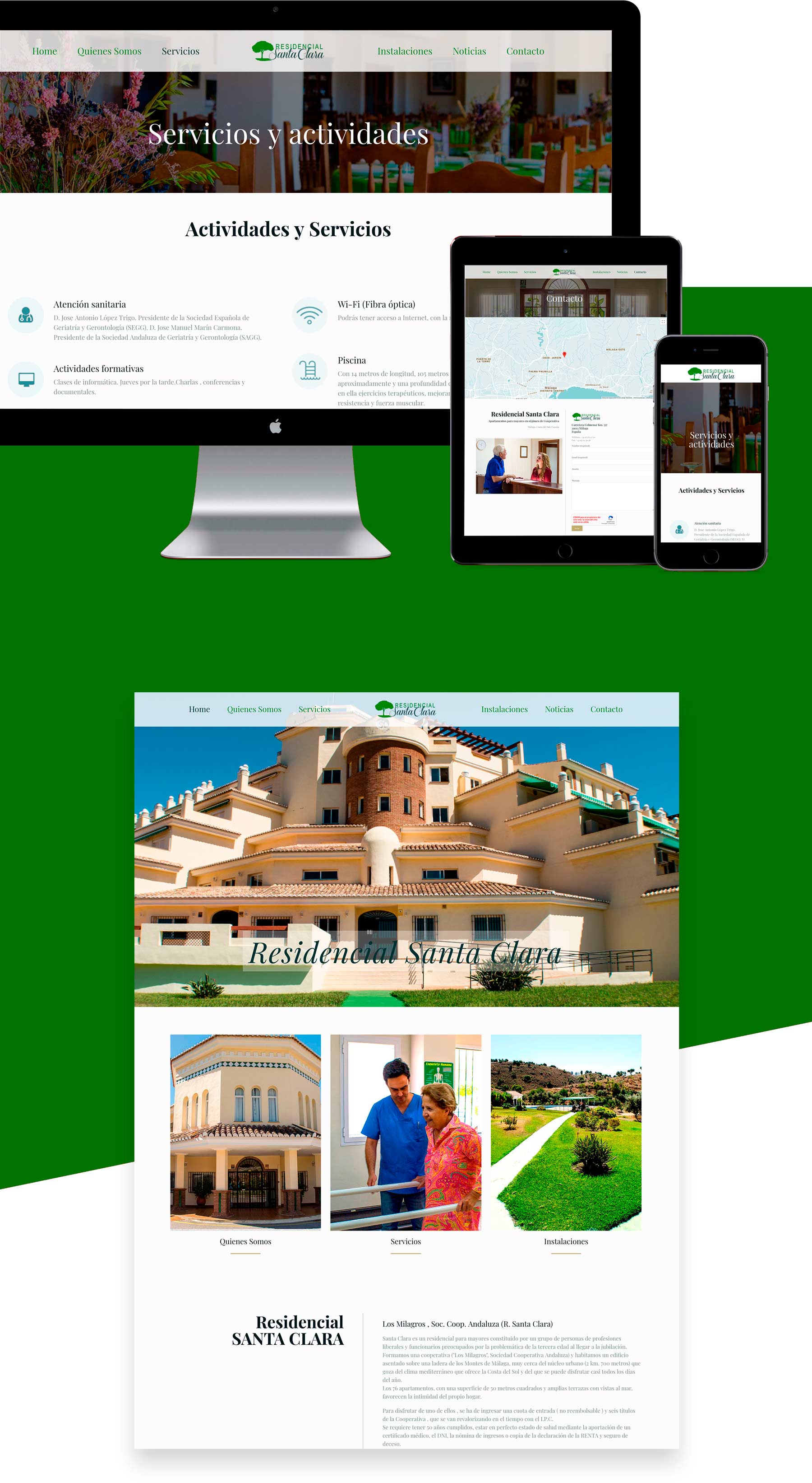 Diseño web residencia para mayores malaga